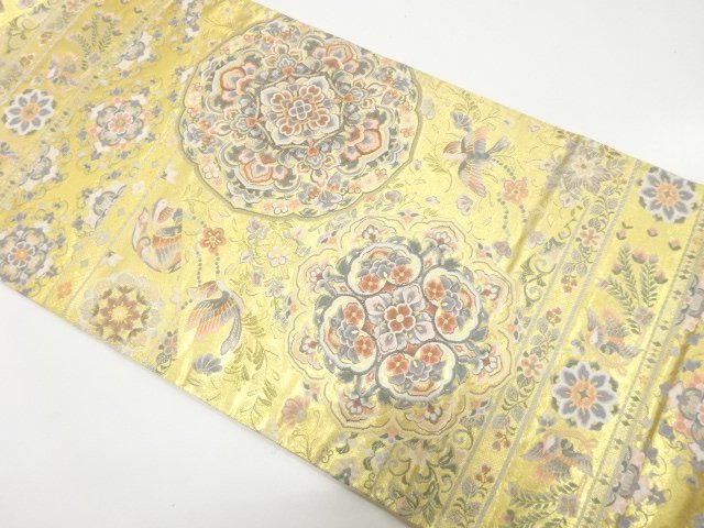 JAPANESE KIMONO / GOLD LEAF / MANDARIN DUCK / FLOWERS / FLOWERS A FLOR